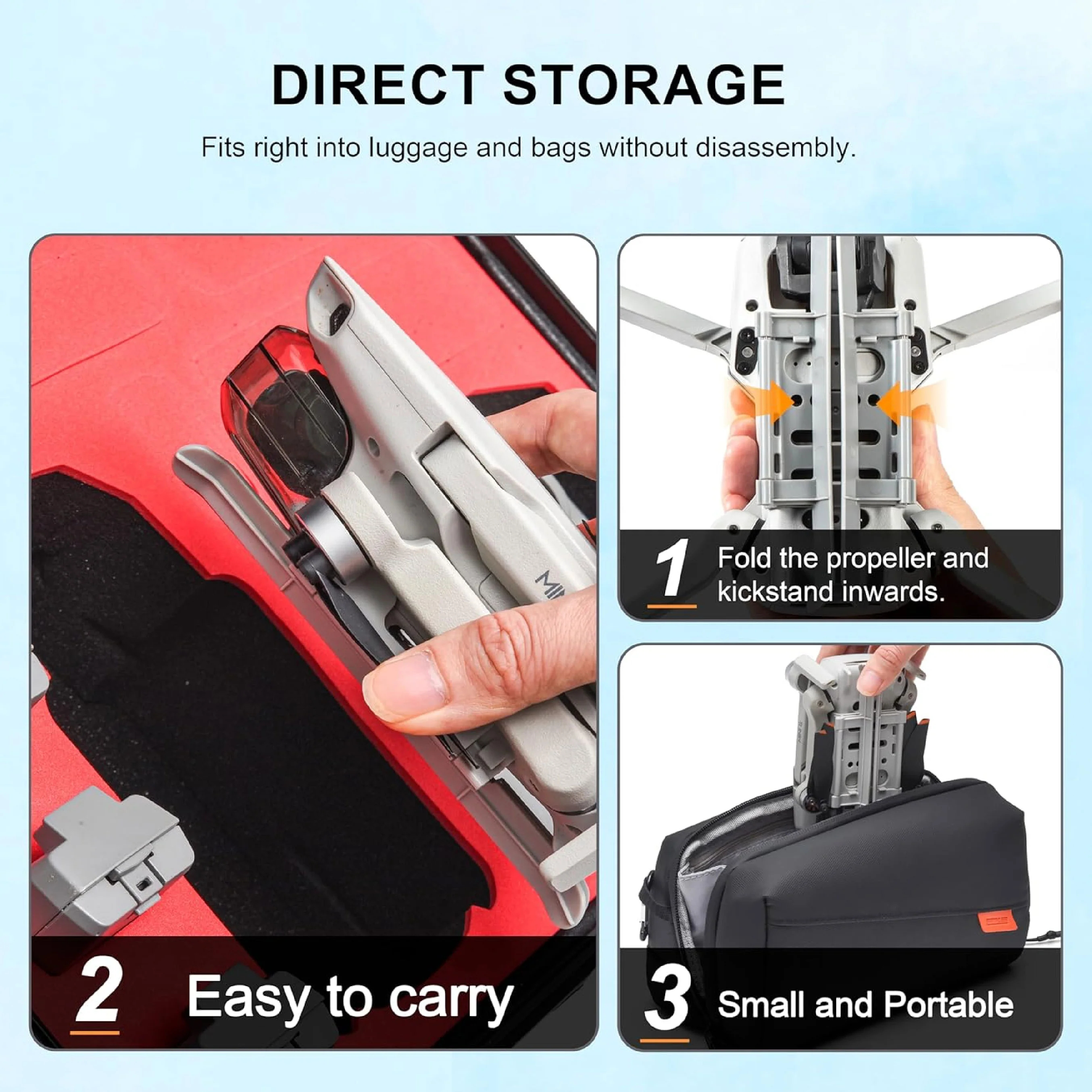 STARTRC Foldable Extended Landing Gear For DJI MINI 2/MINI SE /MAVIC MINI) - Image 5
