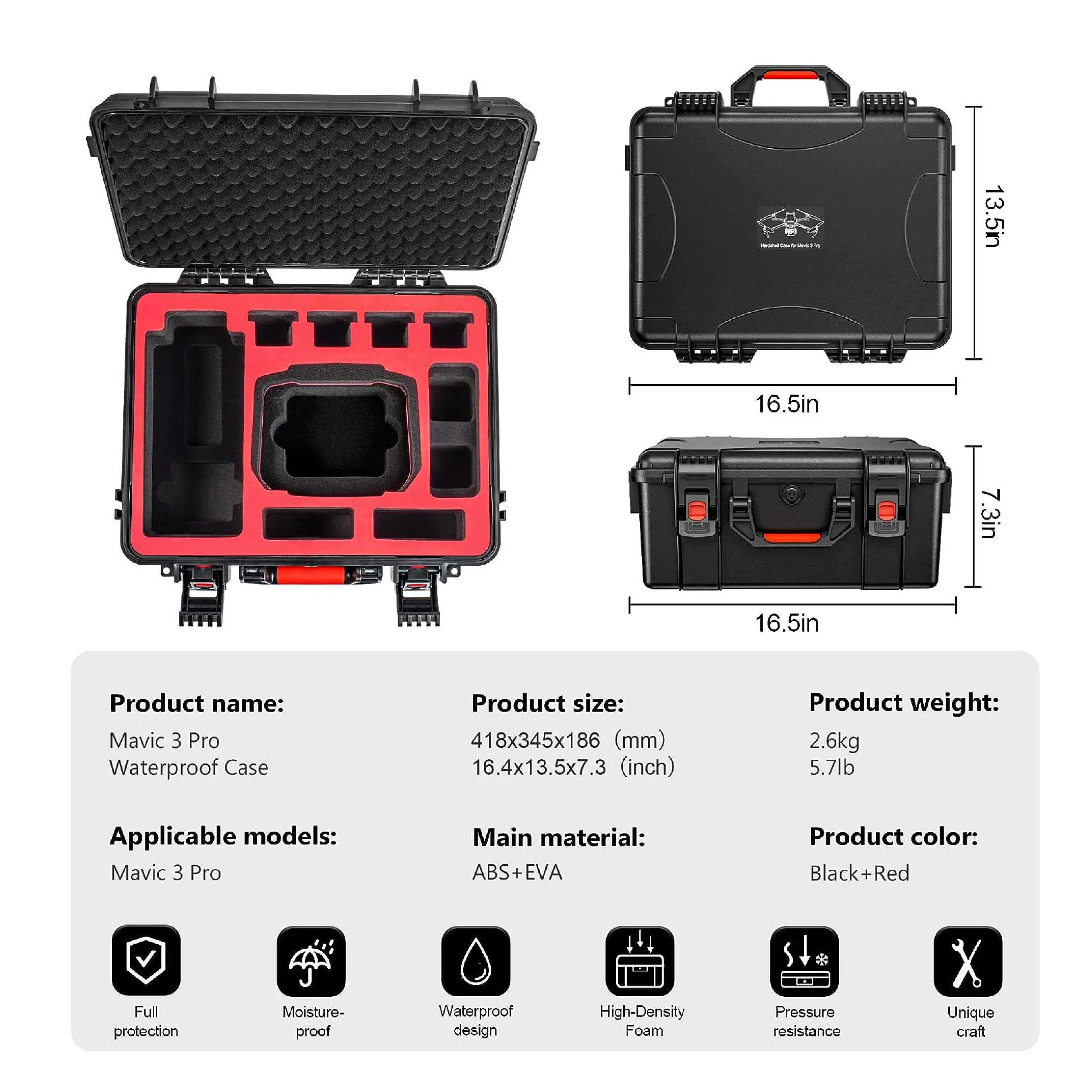 STARTRC Hard Case for DJI Mavic 3 Pro - Image 3