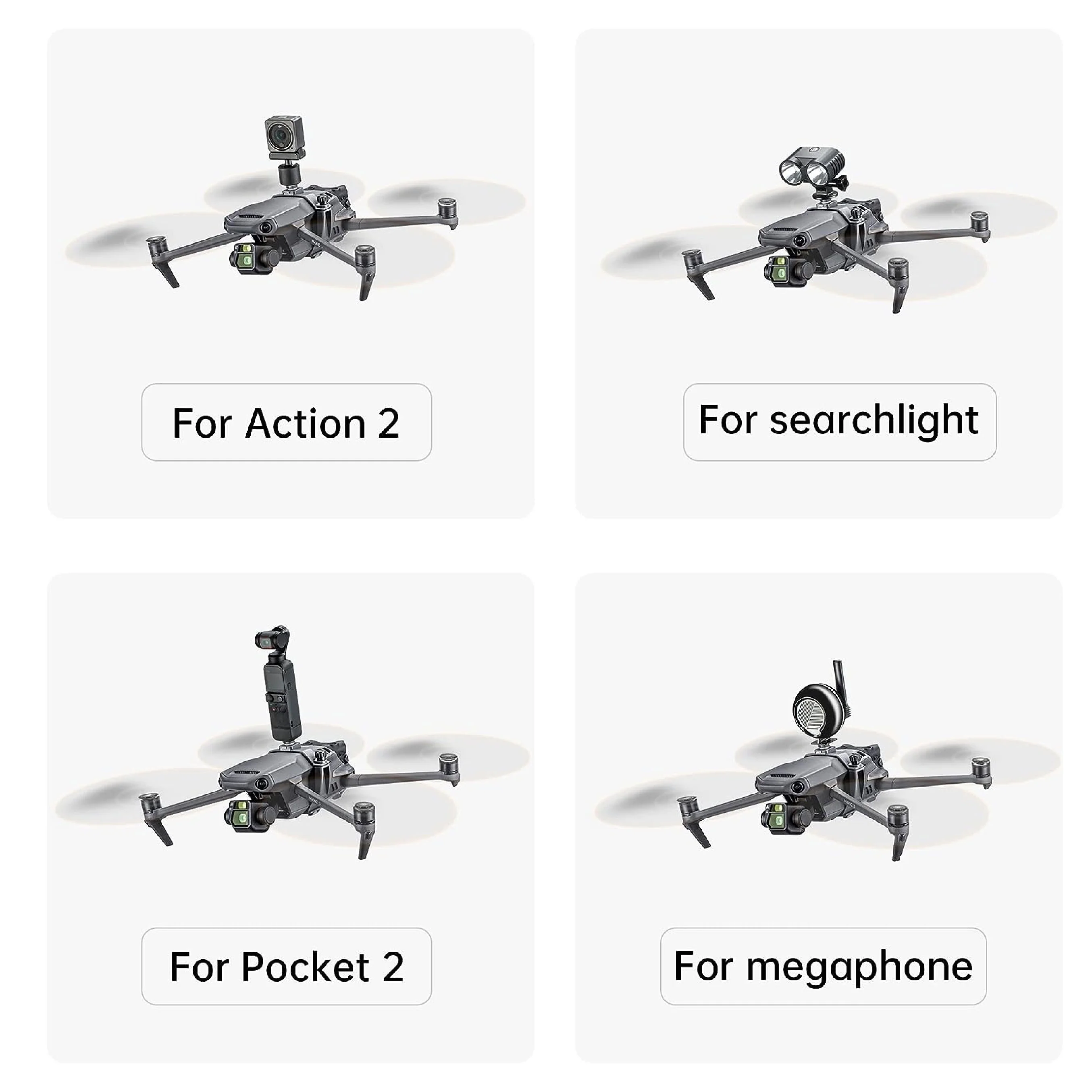 STARTRC Camera Mount Holder for DJI Mavic 3 / Mavic 3 Pro / Mavic 3 Classic - Owl Search Light - Image 5