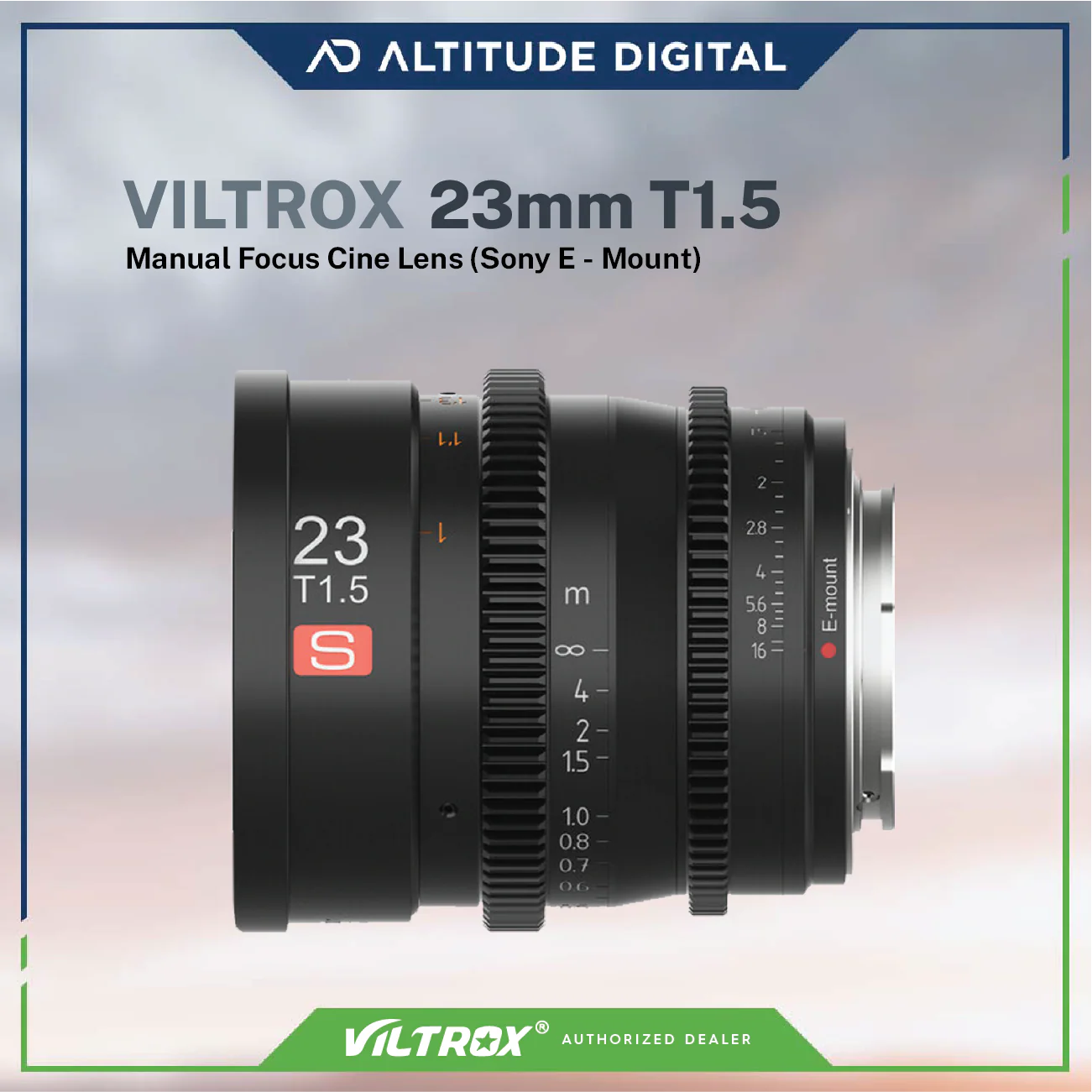 Viltrox 23mm T1.5 Manual Focus Cine Lens - E-mount - Image 4