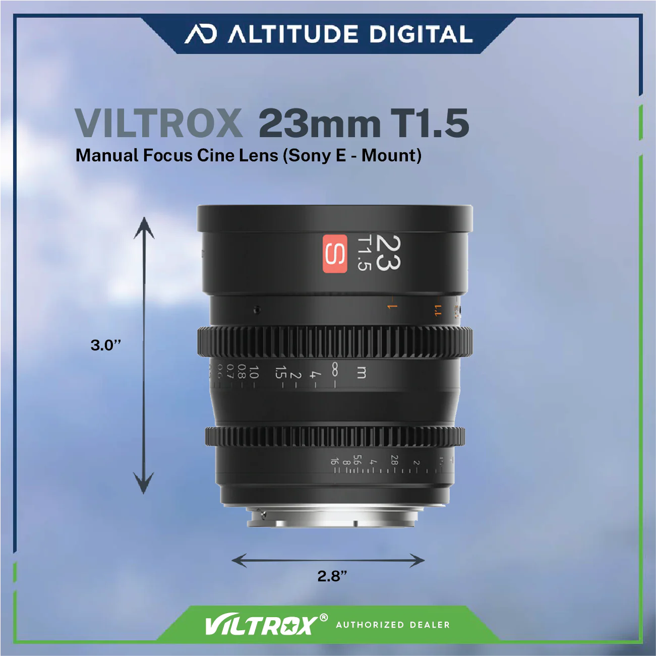 Viltrox 23mm T1.5 Manual Focus Cine Lens - E-mount - Image 5