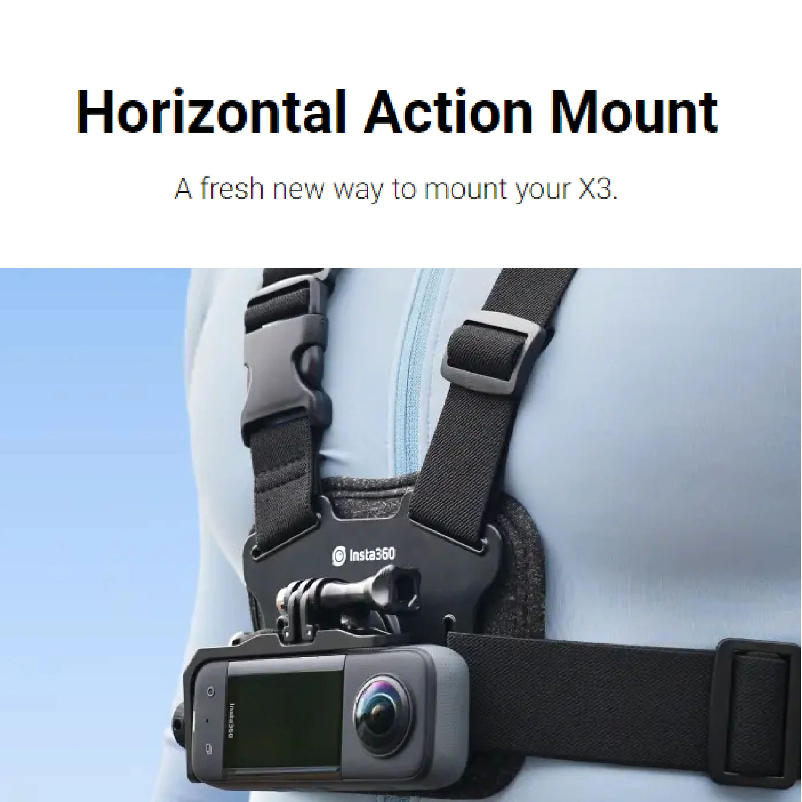 Insta360 X3 Horizontal Action Mount - Image 3