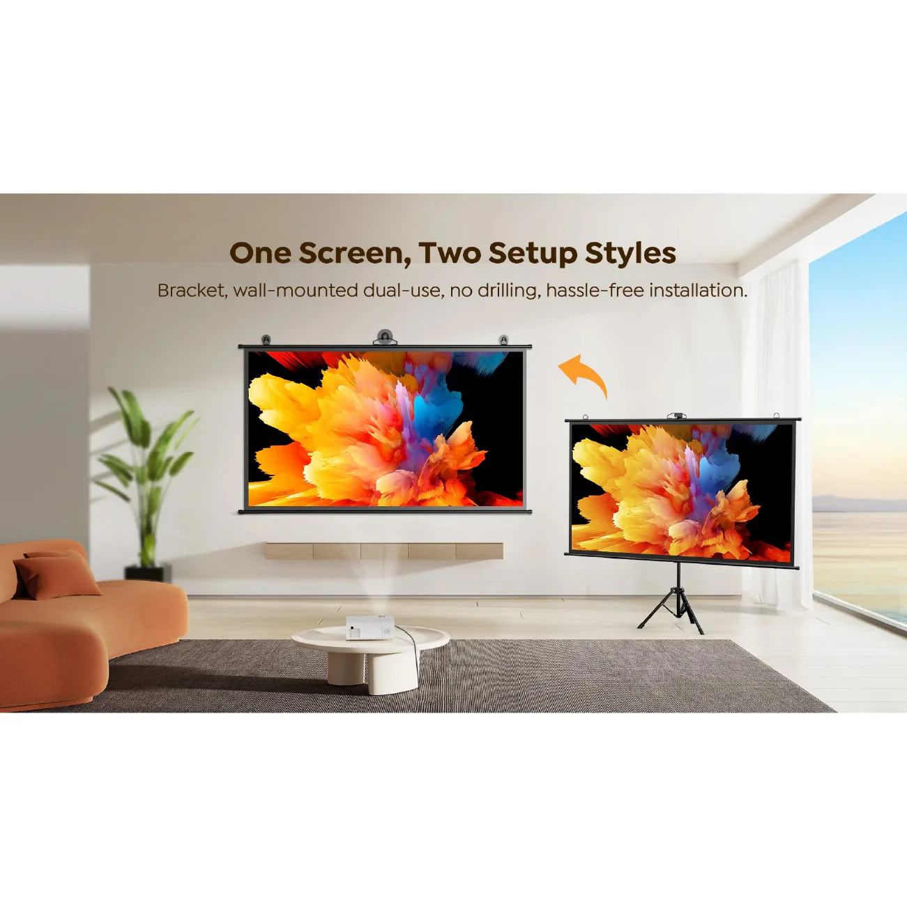 Yaber 84" Projector Screen - YS-84D - Image 3